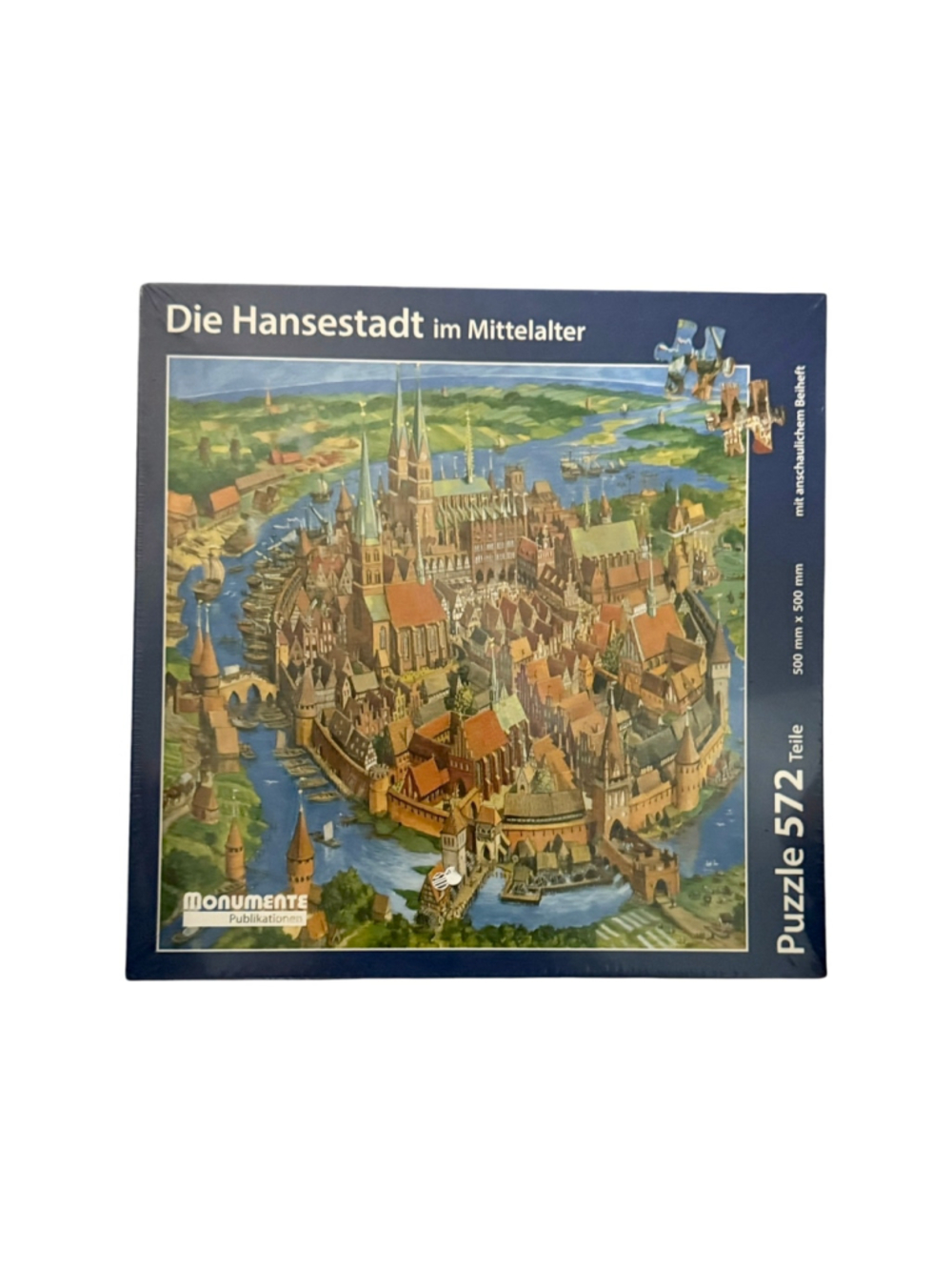 German Jigsaw Puzzle Monumente Publikationen Die Hansestadt, 572 Pieces